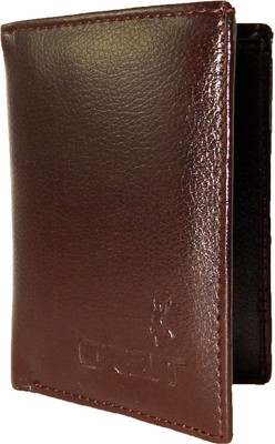 

Orbit Men Brown Genuine Leather, Fabric Card Holder(12 Card Slots)