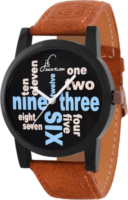 Jack Klein Brown Strap Black Dial Graphic Edition Premium Quality Watch  - For Men   Watches  (Jack Klein)