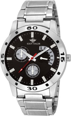 Eddy Hager EH-202-BK Splendid Watch  - For Men   Watches  (Eddy Hager)