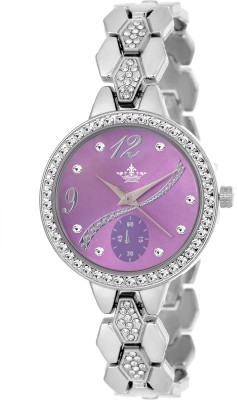 Swisso SWS-8041-Purple Exclusive Studded Notable Series Watch  - For Women   Watches  (Swisso)