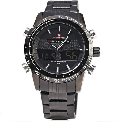 

Naviforce 9024 Quartz Analog Clock Leather Canvas Strap Watch - For Men