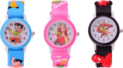SS Traders Kids Watch Spider,Chotabheem and barbie Watch  - For Boys & Girls   Watches  (SS Traders)
