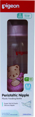

Pigeon Nursing Bottle Rpp W S-Type (M) - 240 ml(Pink)