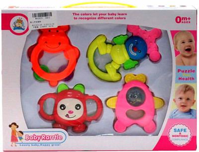 

Delia Rattles With Teether Rattle(Multicolor)