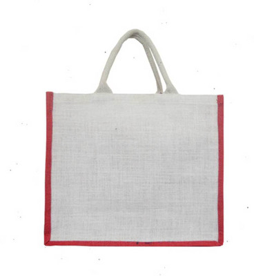 

Haastika Jute Shopping Bag Multipurpose Bag(White, 10 L)