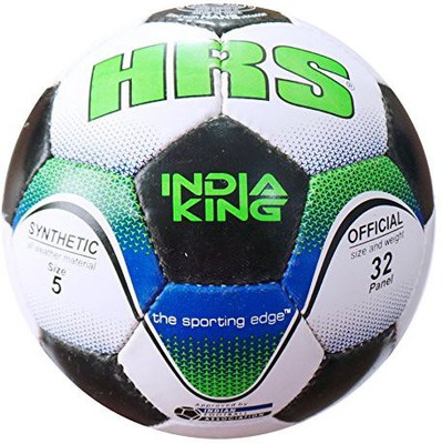

HRS India King Synthetic Rubber Football Size - 3 Football - Size: 5(Pack of 1, Multicolor)