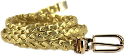 

BLINGG Women Casual Gold Artificial Leather Belt