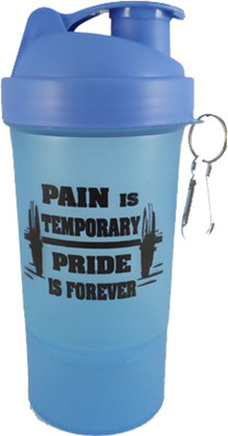 

Hyper Adam AN-22 Trendy Shaker With Protein Compartment 600 ml Shaker(Pack of 1, Blue)