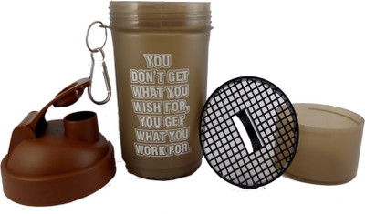 

Hyper Adam AN-23 Stylish Shaker With Protein Compartment 600 ml Shaker(Pack of 1, Brown)