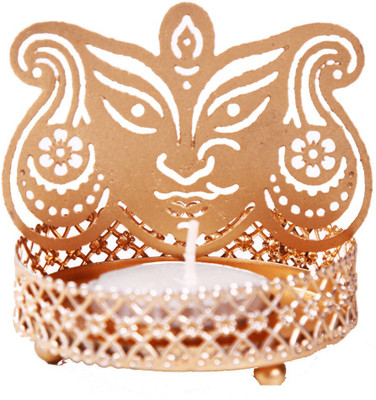 

Creativity Centre Diwali Auspicious Laltern Diya N Tealight Aluminium Tealight Holder Set(Multicolor, Pack of 2)