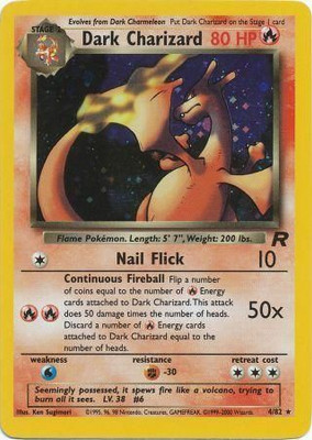 

Pokmon Dark Charizard Team Rocket Holo(Multicolor)
