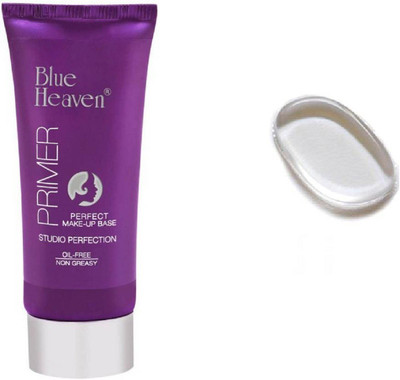 

Blue Heaven Oil Free Long Lasting Studio Perfection Primer with silicon puff(Set of 2)