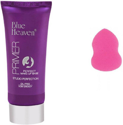 

Blue Heaven Oil Free Long Lasting Studio Perfection Primer with beauty blender(Set of 2)