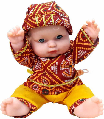 

GRAPPLE DEALS Cute Little Rajasthani Baby Doll (Junior) For Kids.(Multicolor)