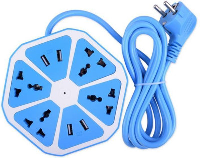 

Dice Transformer Socket-4x Hexagon Power Socket Extension USB Charger 8 A Three Pin Socket