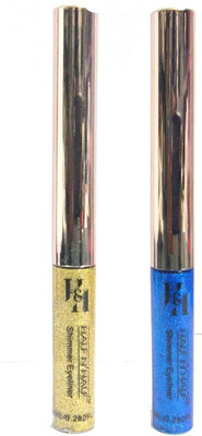 

Half N Half GLITTER EYE LINER, GOLDEN, BLUE 16 ml(MULTICOLOR)