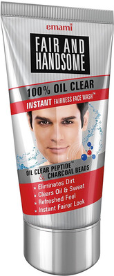 emami Fair and Handsome 100% Oil Clear Face Wash, 100g Face Wash(100 g)