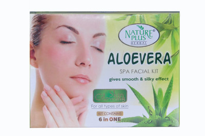 

NATURE PLUS HERBAL ALOEVERA SPA FACIAL KIT 330 g(Set of 6)