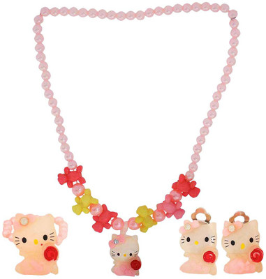

Maayra Girls's Teddy shape Pack of 6 Hair Accessory Set(Multicolor)