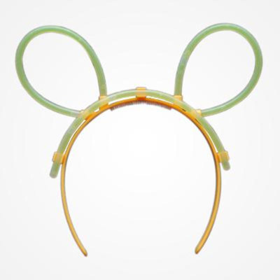 

Skywalk Theme Party Neon Glow Bunny Hair Band, glow in dark Hair band hair pin Set of 3pcs ( multicolor) Hair Band(Multicolor)