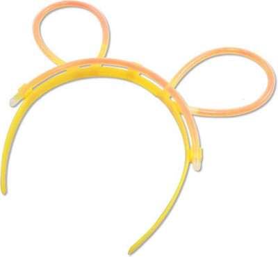 

Skywalk Theme Party Neon Glow Bunny Hair Band, glow in dark Hair band hair pin Set of 2pcs (multicolor) Hair Band(Multicolor)