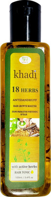

Khadi Global 18 Herbs Hair Oil With Real Active Herbs 100% Natural & Safe ( Contains No Mineral Oil No Parabens) 100 ml Hair Oil(100 ml)
