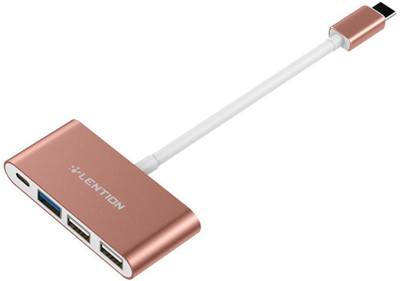 

Lention USB C Multiport Adapter for Apple Macbook Rose Gold Color 0 W Adapter