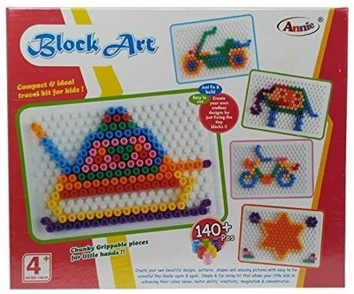 

Block Art - Play & Learn Alphabet , Number & Also Create Designs On Board - Annie Annie Block Art(Multicolor)