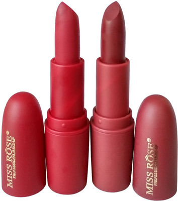 

Miss Rose Matte Lipstick Multicolor Pack of 2(Red)