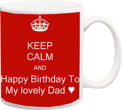 

ME&YOU Gift for Dad Father Papa Daddy on Birthday (IZ17-CK-MU-072) Printed Ceramic Mug(325 ml), Multicolor