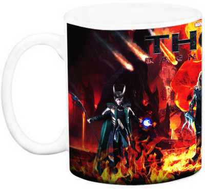 

EFW Marvel Avengers superheros - Thor Ragnarok Ceramic Mug(325 ml), Multicolor