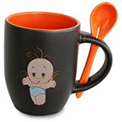 

Lilsta Previous Next Personalized Spoon Ceramic Mug(100 ml), Orange