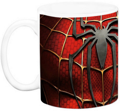

EFW Marvel Avengers superheros - Spiderman Ceramic Mug(325 ml), Multicolor