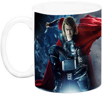 

EFW Marvel Avengers superheros - Thor (Design 1) Ceramic Mug(325 ml), Multicolor