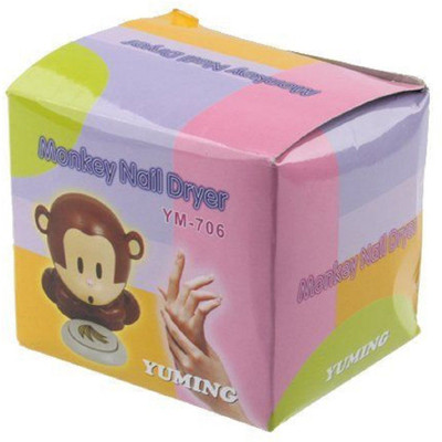 

Imported Cute Monkey Shaped Nail Polish Finger Toe Nail Art Tip Polish Blower Dryer Nail Polish Dryer(UV Power 1.5 W)