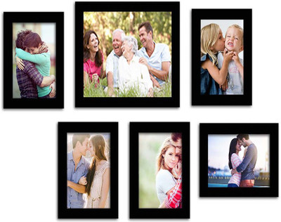 

Make Home Happy MDF Photo Frame(Black, 6 Photos)