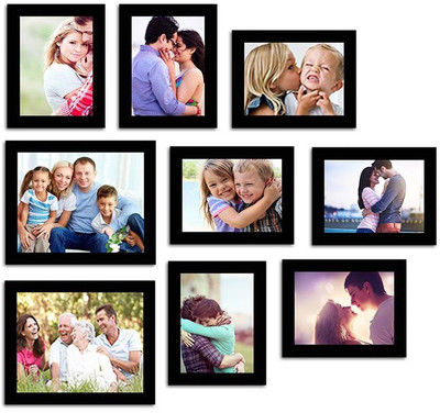 

Make Home Happy MDF Photo Frame(Black, 9 Photos)