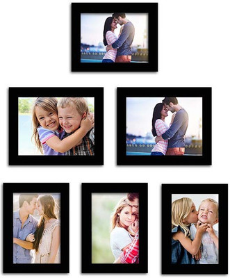 

Make Home Happy MDF Photo Frame(Black, 6 Photos)