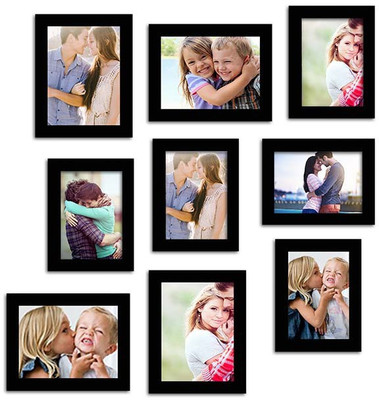 

Make Home Happy MDF Photo Frame(Black, 9 Photos)