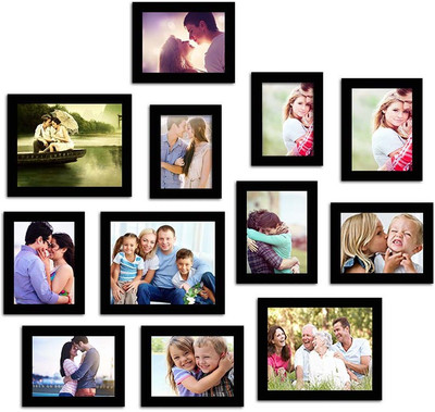 

Make Home Happy MDF Photo Frame(Black, 12 Photos)