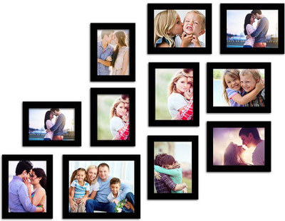 

Make Home Happy MDF Photo Frame(Black, 11 Photos)
