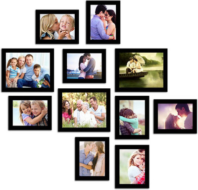 

Make Home Happy MDF Photo Frame(Black, 11 Photos)
