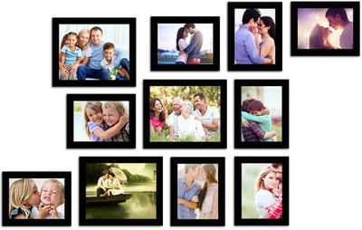 

Make Home Happy MDF Photo Frame(Black, 11 Photos)