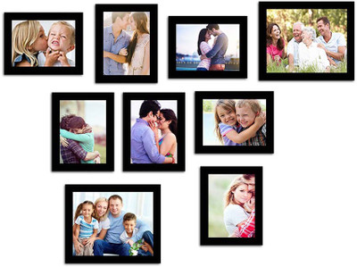

Make Home Happy MDF Photo Frame(Black, 9 Photos)