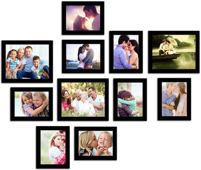 

Make Home Happy MDF Photo Frame(Black, 11 Photos)