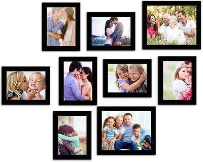 

Make Home Happy MDF Photo Frame(Black, 9 Photos)