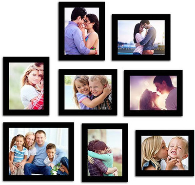 

Make Home Happy MDF Photo Frame(Black, 8 Photos)