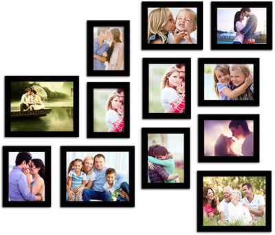 

Make Home Happy MDF Photo Frame(Black, 12 Photos)