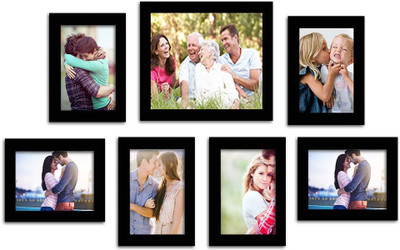 

Make Home Happy MDF Photo Frame(Black, 7 Photos)