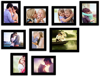 

Make Home Happy MDF Photo Frame(Black, 9 Photos)